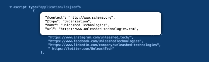 Use Schema markup | Unleashed Technologies